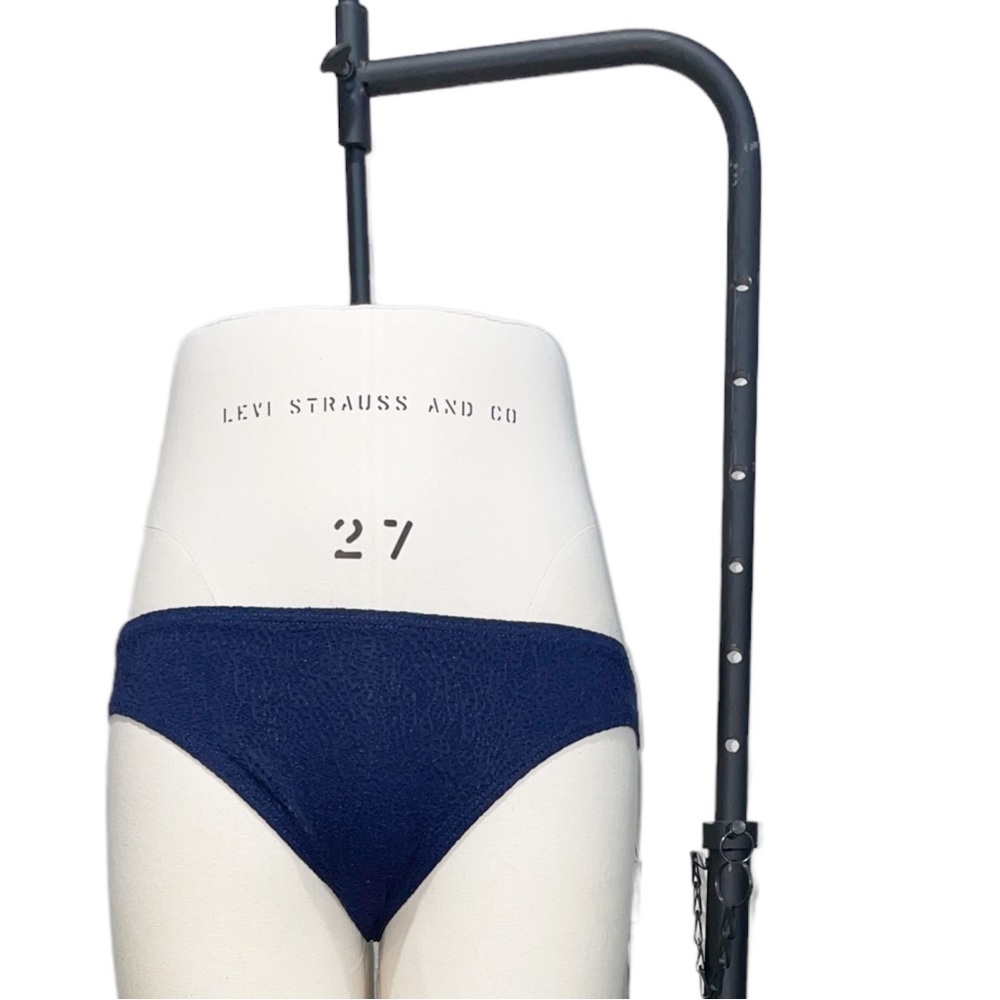 Ivanka Trump Dark, Dark Blue Lace Overlay Bikini Bottoms